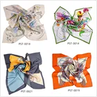 Scarf Customized Digital Printing Satin Silk Square Scarf