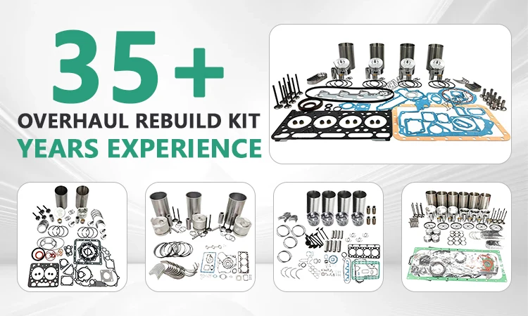 3T82 Engine Aftermarket Parts For Yanmar 3T82 Piston and piston ring set Gasket kit main and connecting rod bearings