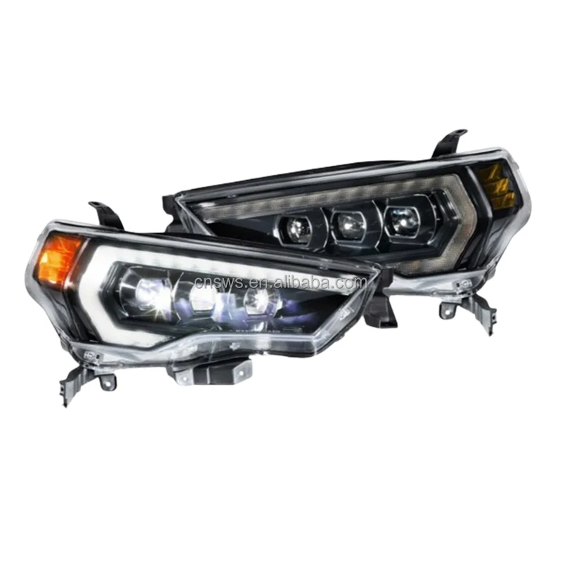 قطع غيار السيارات OEM المعدلة الديناميكية DRL المتتابعة الكاملة للمصابيح الأمامية LED 2014-2020 Toyota 4Runner Morimoto XB المزود