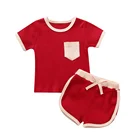 Children Clothing Wholesale Children Summer Casual Clothese Kids Comfortable Top And Shorts Clothing Set