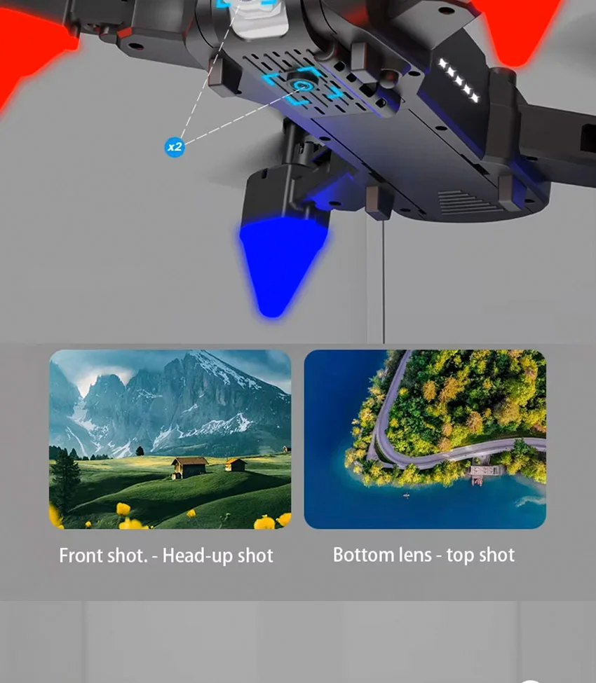 Usine rc drone intelligent évitement d'obstacles Hd double caméra photographie aérienne pliant drone rc avion pour enfants