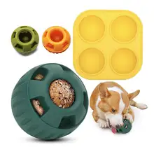 BOTO Rubber Dog Licking Ball set easy clean natural rubber Therapeutic ball pet supplies Slow food toys Dog Licking toys