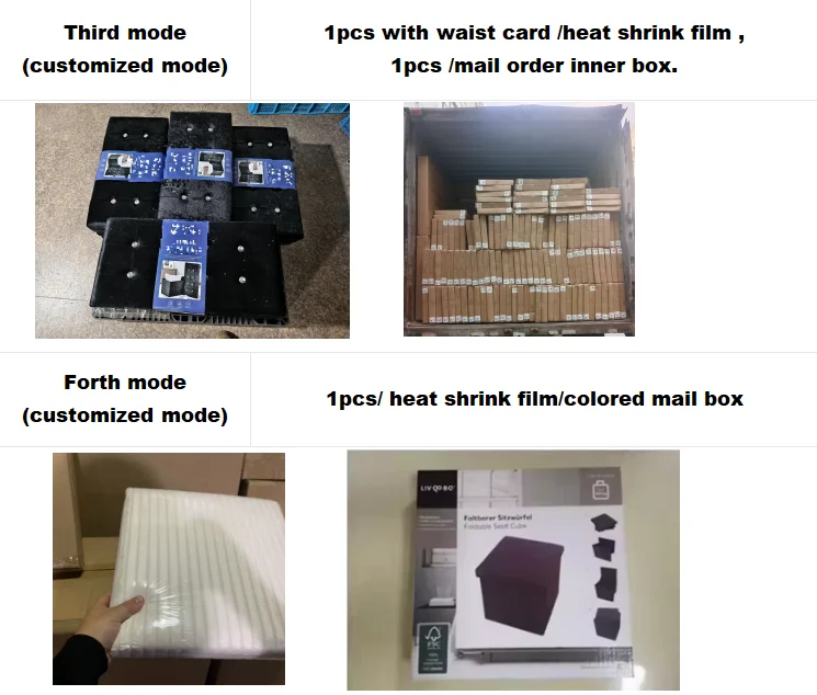 Factory Custom Linen Folding Compressed Sofa Couch & Ottoman Storage Bench Fabric Storage Box for Bedroom or Apartment supplier