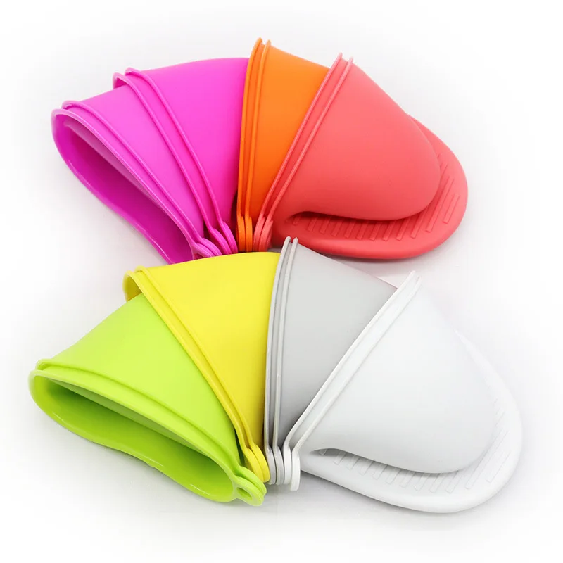 product cooking baking kitchen gadget microwave oven silicone printed heat resistant oven mitts anti scalding pot lid holders sets bowl-12