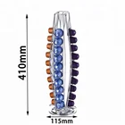 40 pcs Capsule Chrome Plating Metal Coffee Capsule Rack Nespresso Non-Rotatable Metal Coffee Capsules Stand