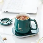 Mugs Usb Mug Ceramic Mug Coffee Home Ceramic Mugs With Lid And USB Warmer Coffee Mug Heater Gift Sets Custom Logo