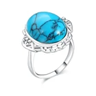 Finger Ring Engagement Rings Fingerrings Stone Finger Ring Stone Finger Ring High Quality Silver Blue Engagement Bands Or Rings Gemstone Ring 925 Sterling Silver Vintage Agate Multi Color