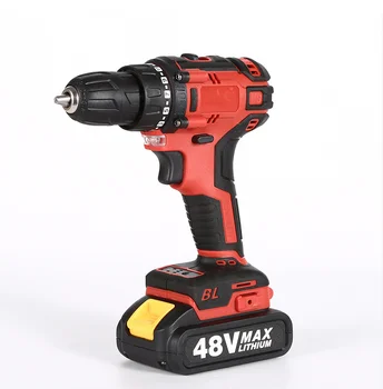 Red electric drill screwdriver bit multi functional electric drill 20v cordless drill set