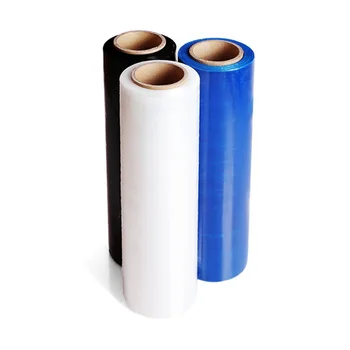 Portable Clear Hand Wrapping Film Cast Stretch Film Roll Shrink Wrap Plastic Industry Moisture Proof Soft Packaging Film