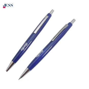 Top Quality Customized Logo Metal Push Button Ball-point Pen Automatic Mechanical Pencil Set for School