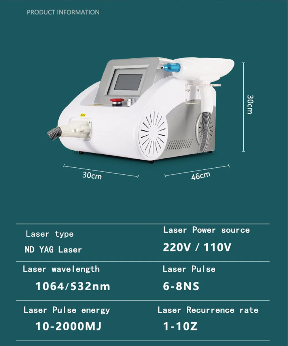 Professional Laser Tattoo Removal Machine For Sale 10 2022 Factory sale Picosecond Laser Tattoo Removal Freckle Removal Eyebrow Washing 755nm Pigment removal Q Switched Machine