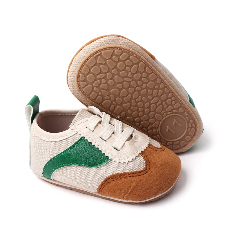 Soft Sole Breathable Wear Comfortable Round Head Baby Color Matching Casual Toddler Shoes details