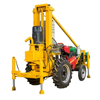 100m 200m water well drill machine hydraulic water well drill rig for sales