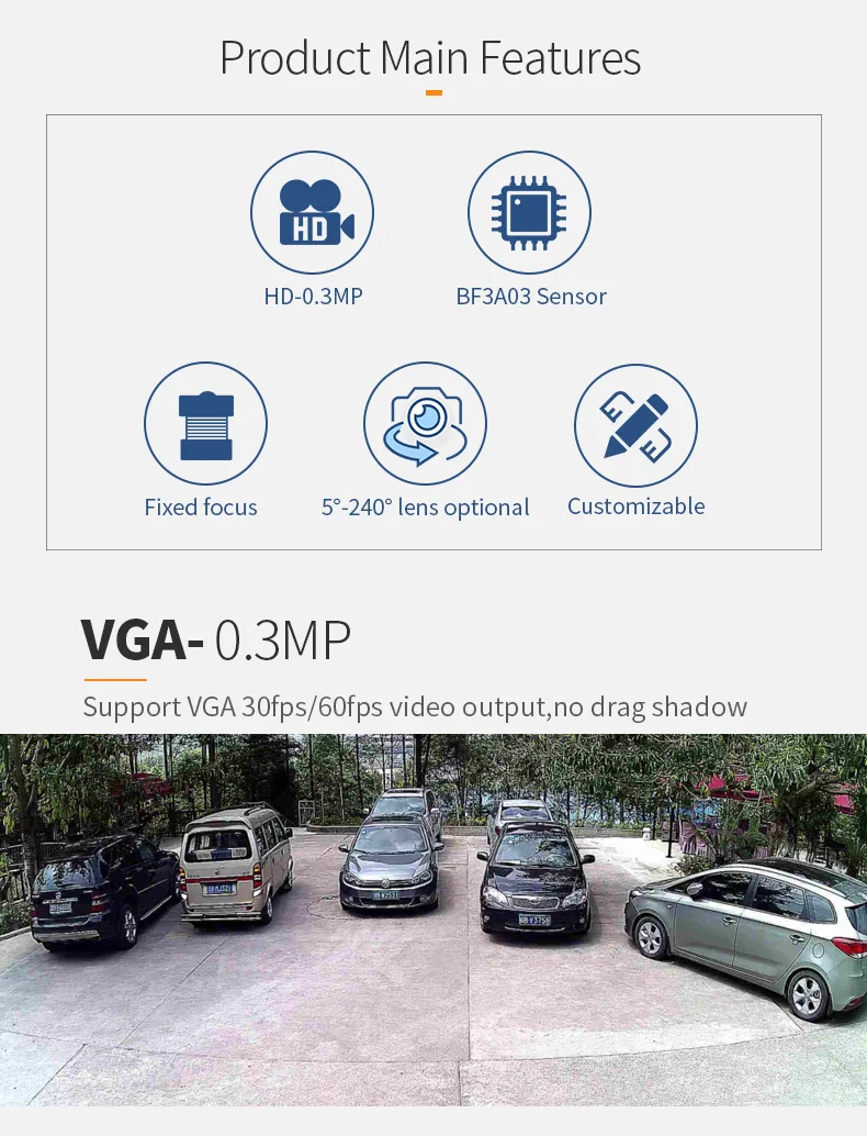 DGZX Factory Sales BF3A03 1/6.5″ VGA CMOS 640x480P 0.3MP TBD IR Dvp Tiny 8x8mm Camera Module插图2 DGZX Factory Sales BF3A03 1/6.5″ VGA CMOS 640x480P 0.3MP TBD IR Dvp Tiny 8x8mm Camera Module插图2