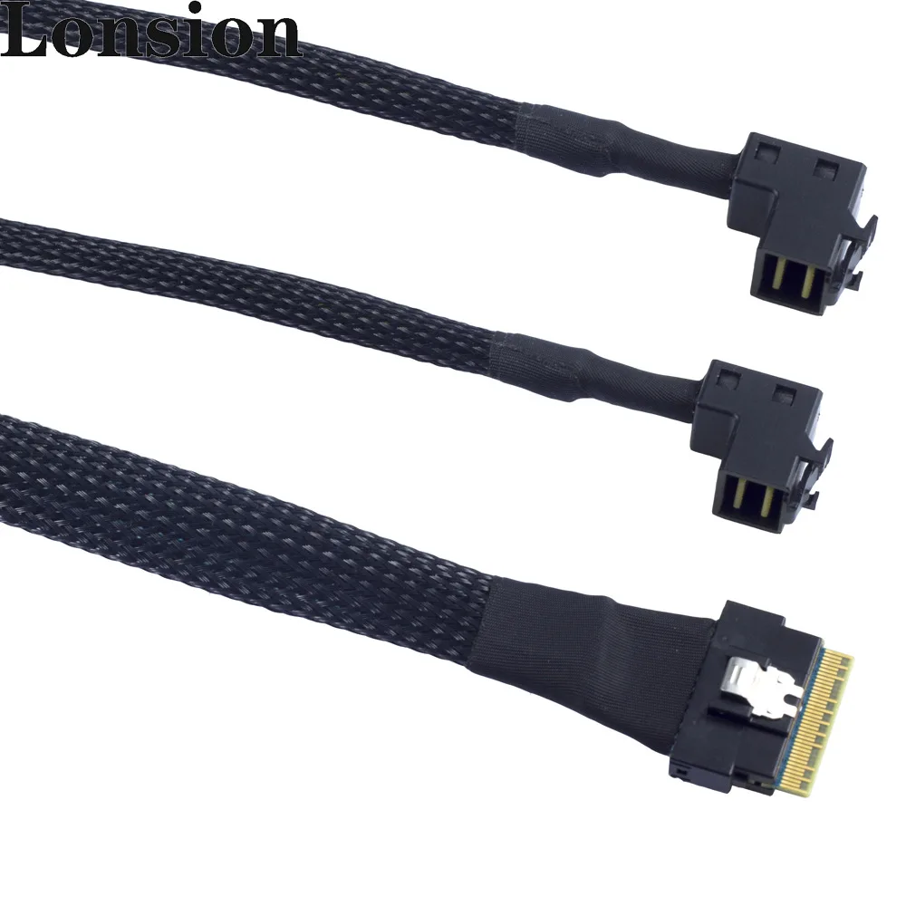 Mini Sas Slimline Sff8654 8i 4.0 To 2 Ports Sas Hd Sff8643 Adapter Cable Buy Mini Sas Cable