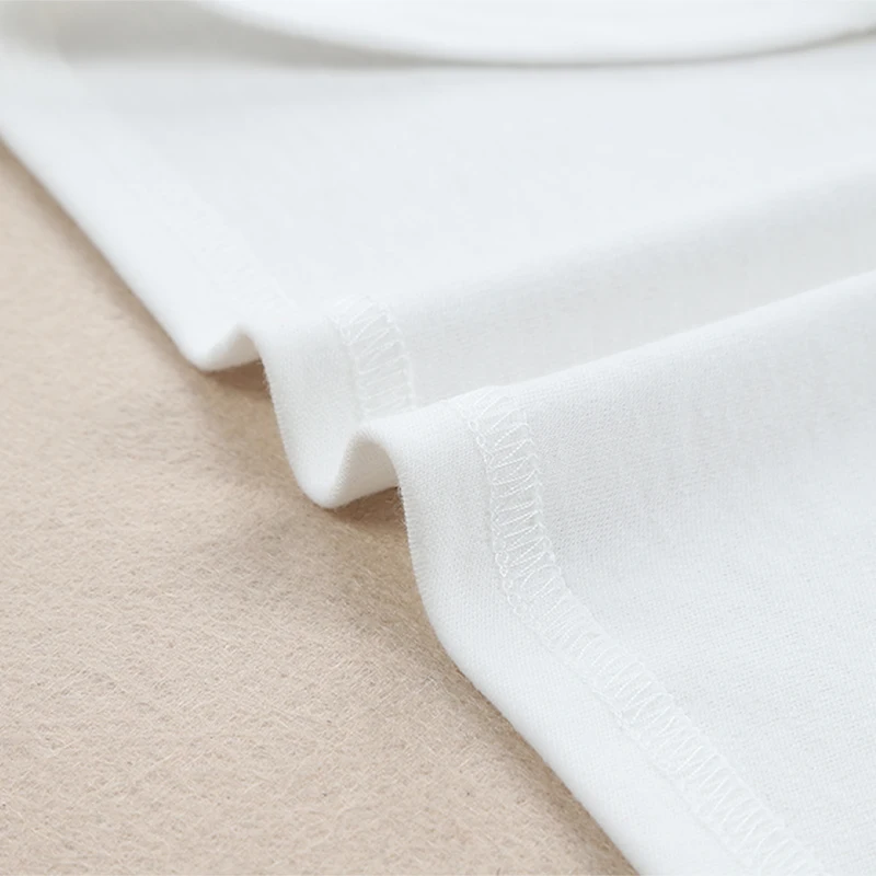 Dear-Lover Private Label Crew Neck Tops Pullover Custom Plain Long Sleeve T Shirt