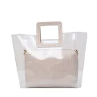 Women Fashion Tote Bag Tote Bag Women Transparent Clear PVC Women Handbags Fashion Tote Beach Bag Ladies Shoulder Bag