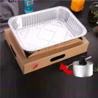 Food Box Tin Packaging Design Box Chinese Food Packaging Takeaway Box With Heatable Tin Paper Tray