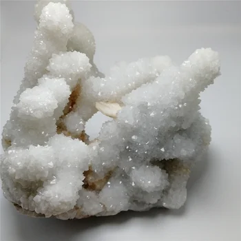 Wholesale Natural White Crystal Flower Quartz Cluster White Snow Crystal Cluster Sparkly Raw Crystal Cluster for decoration