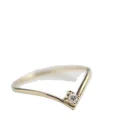 18k Diamond Rings Best Selling Classic Simple Style 18K Real Gold 0.05ct Diamond Rings