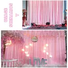 Wedding Background HOT SALE LONGSUN Ice Silk Backdrop Curtain For Wedding Party Decoration Photography Background