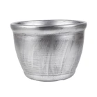 Pots Deepbang New Design Home Garden Silver Flower Pots Indoor Outdoor Garden Silver Plant Pots