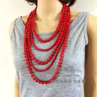 Necklace Beads Stone Necklace Multilayer Turquoise Beads Necklace Summer Cool Stone Beads Necklace