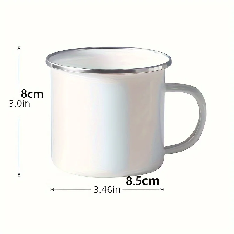 Outdoor Accessories 350ml Metal Steel Enamel Camping Mug  Enamel Coffee Tea Cup For Coffee Milk Beer Tea