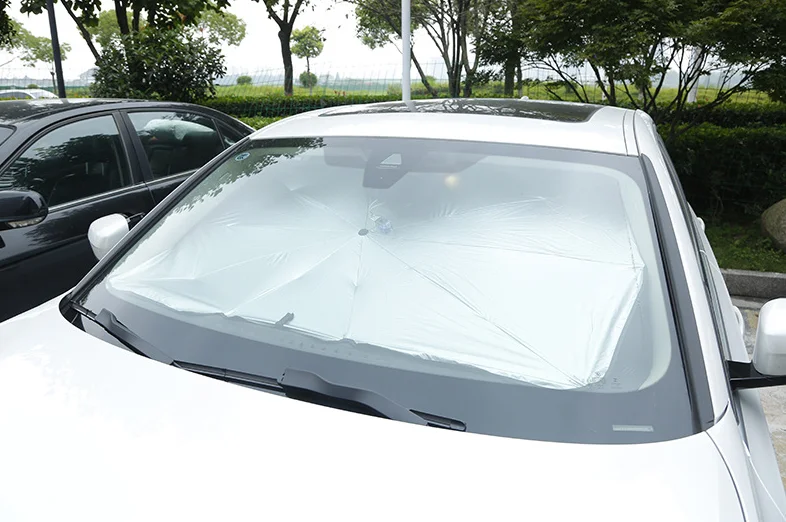Upgraded Free-Adjustment Handle Car Windshield Sun Shade Umbrella