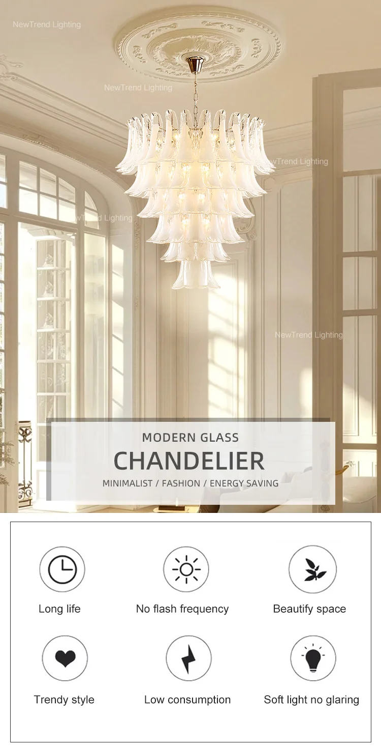 cpl 358 modern design custom indoor decoration lighting hotel villa wedding glass led chandelier -0