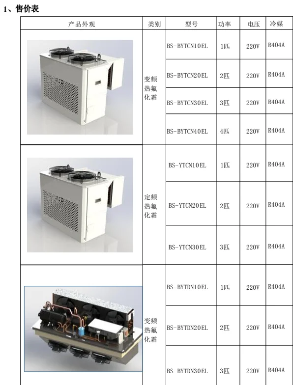 Cold Room Refrigeration Unit, Monoblock, 220V, -35℃:2840W - detail 10
