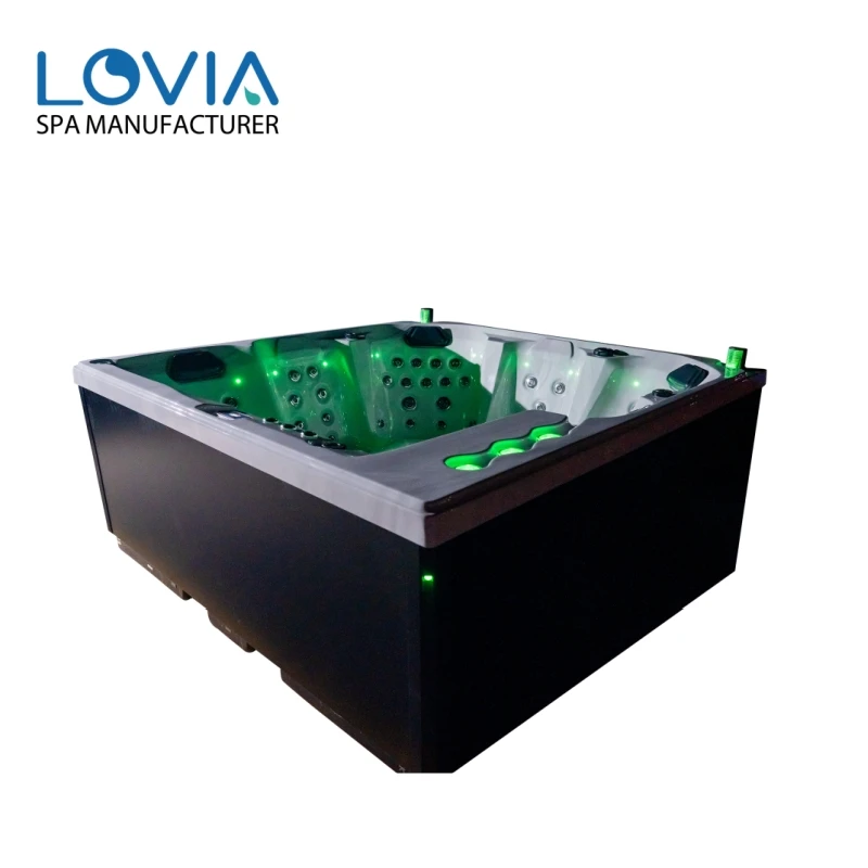 洛维亚温泉工厂蒂纳斯德希德玛萨杰广场便宜价格6人按摩浴缸户外水疗热水浴缸