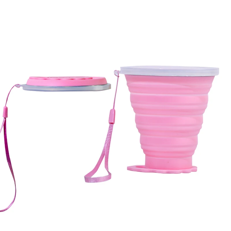 OEM & ODM Collapsible Cup Custom Food Grade Silicone Collapsible Cup Wholesale Travel Folding Water Cup