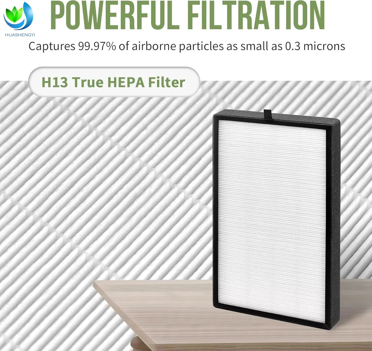 product 2 in 1 2pack replacement filter h13 grade true hepa high efficiency activated carbon filter compatible with tosot air puri fier-6