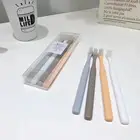 Family Used Hot Sale Family 4 Packed Adult Soft Cheap Quality Toothbrush With Case Travel Used