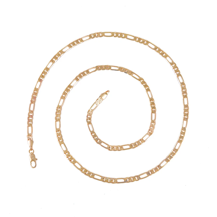 46964 Xuping fashion jewelry gold plated 18k gold color 20inch popular style chain necklace for women