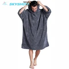 Hooded Towel Beach Beach Personalized Surf Hooded Changing Robe Cotton Microfiber Poncho Towel Beach Custom Changing Towel Poncho With Logo