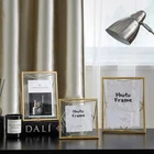 Frame Picture Frame Home Decorative Picture Art Family Photo Frame Glass Rose Gold Steel Metal Photo Frame