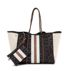 Handbag Wholesale Custom Prints Handbag Beach Neoprene Gym Tote Bag For 2021 Summer