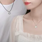 Pendant PONEES Wholesale Women Jewelry Custom Sun And Moon 925 Sterling Silver Pendant Necklace For Couple