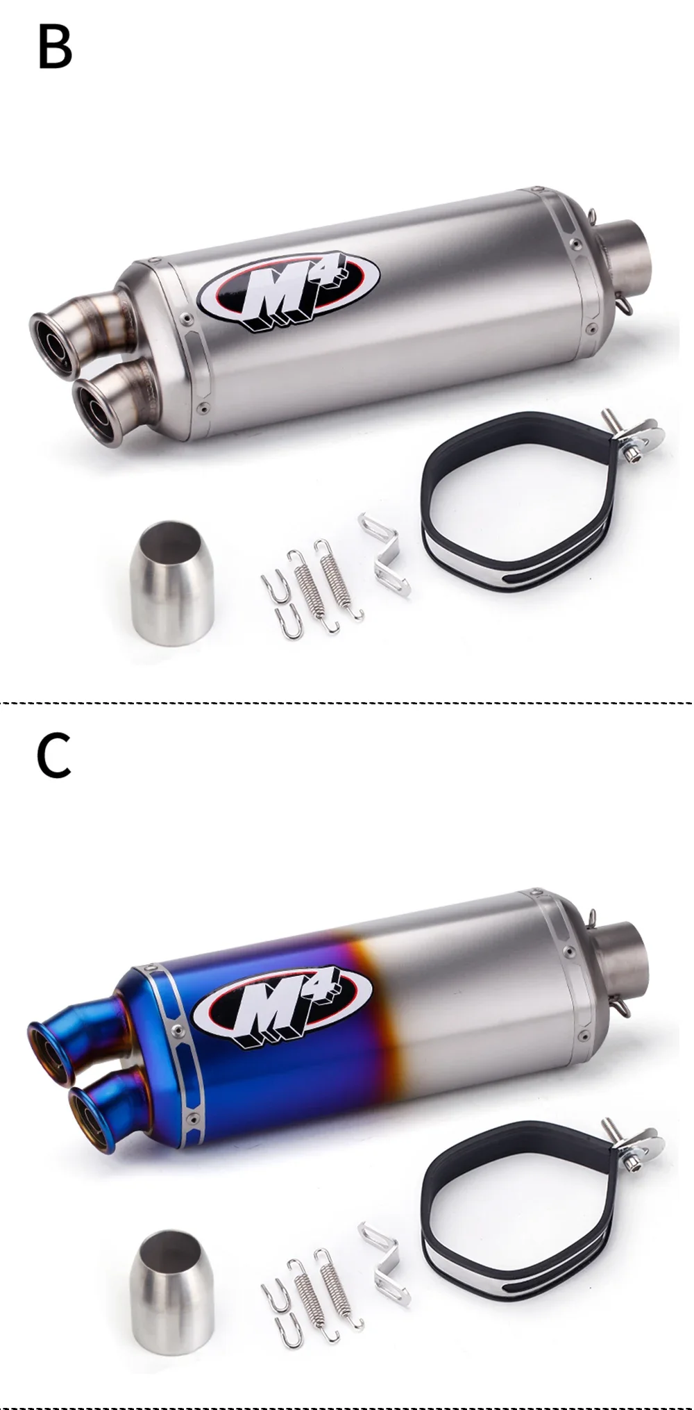 Motorcycle Refitted Back Pressure Exhaust Pipe R2 Cbr500 Rowing 250