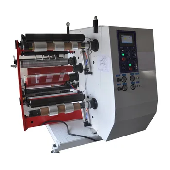 HJY-FQ03A double sided tape rewinding and cutting machine, label slitter rewinder machine