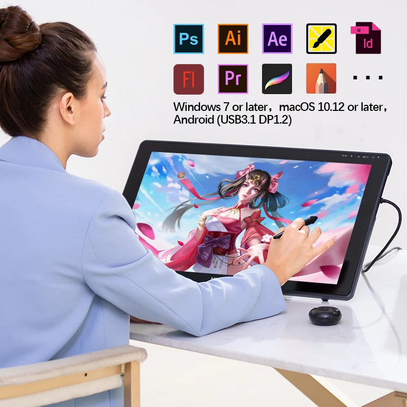get huion gt 190 to work with sai
