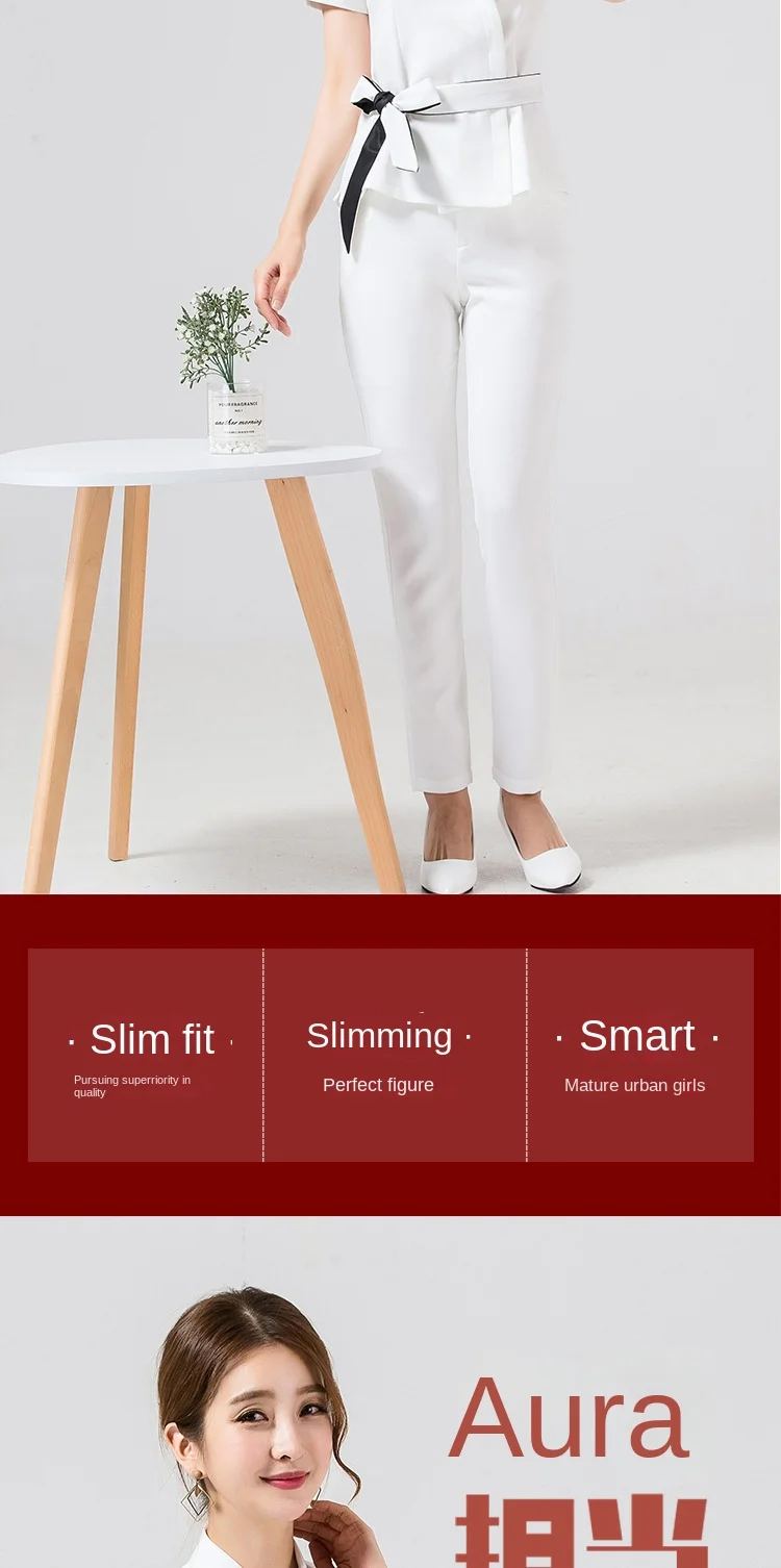 Hot Sale Beautician Work Wear Uniform Sets Salon Beauty Spa Uniforms