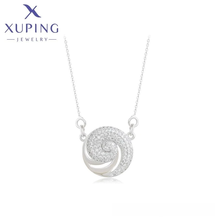 41962 xuping jewelry New Classic Fashion Necklace Platinum Gold Color Women Romantic Elegant Valentine's Day Gift Necklace