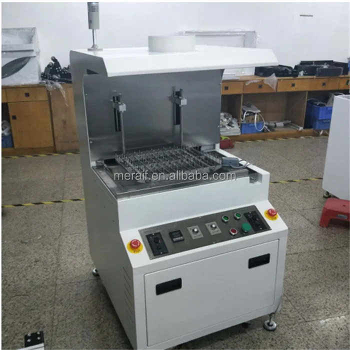 Semi-auto pcb dip soldering machine solder pot wave soldering machine online