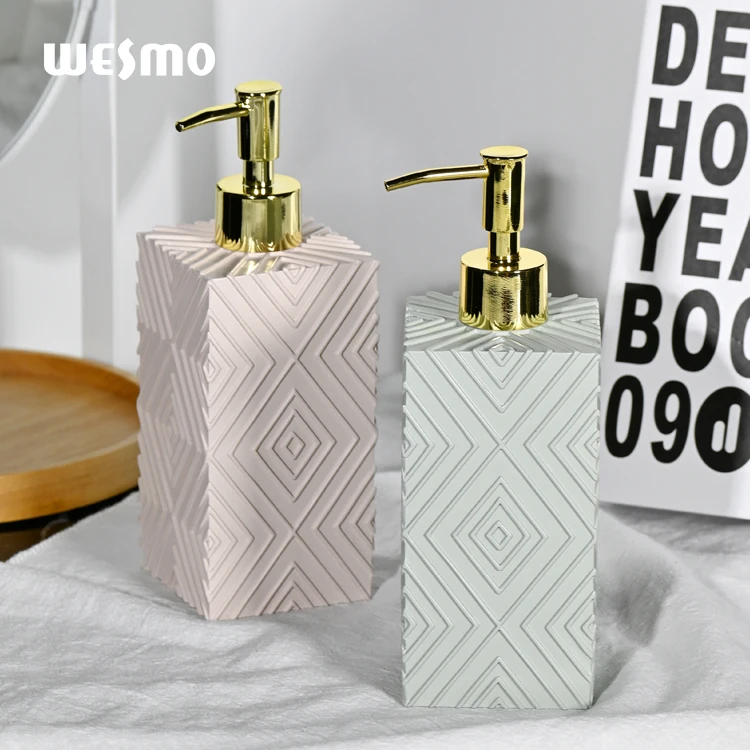 Bathroom Accessory Set Gift  Home Hotel resin Lotion Bottle Liquid Soap Dispenser