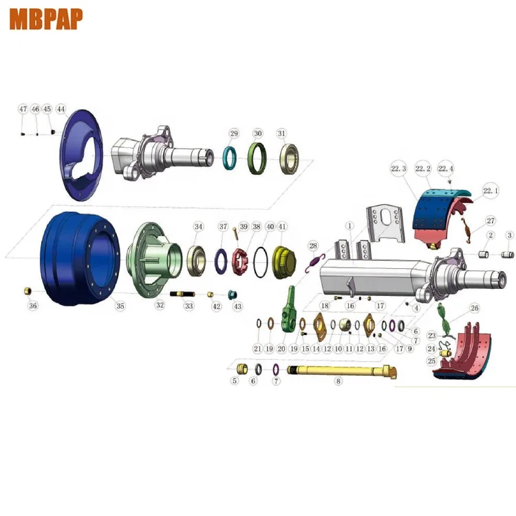 fuwa axle parts