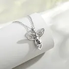 Knot Necklace Knot Necklace 925 925 Sterling Silver Celtic Irish Knot Viking Animal Howling Wolf Shape Pendant Necklace
