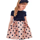 Girls Dress Girls Kids Dresses Girl Fashion European Kids Clothing Style Summer Girls Dress With Flowers Decoration